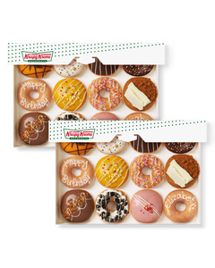 Krispy Kreme Birthday Celebration Doughnut Dozen