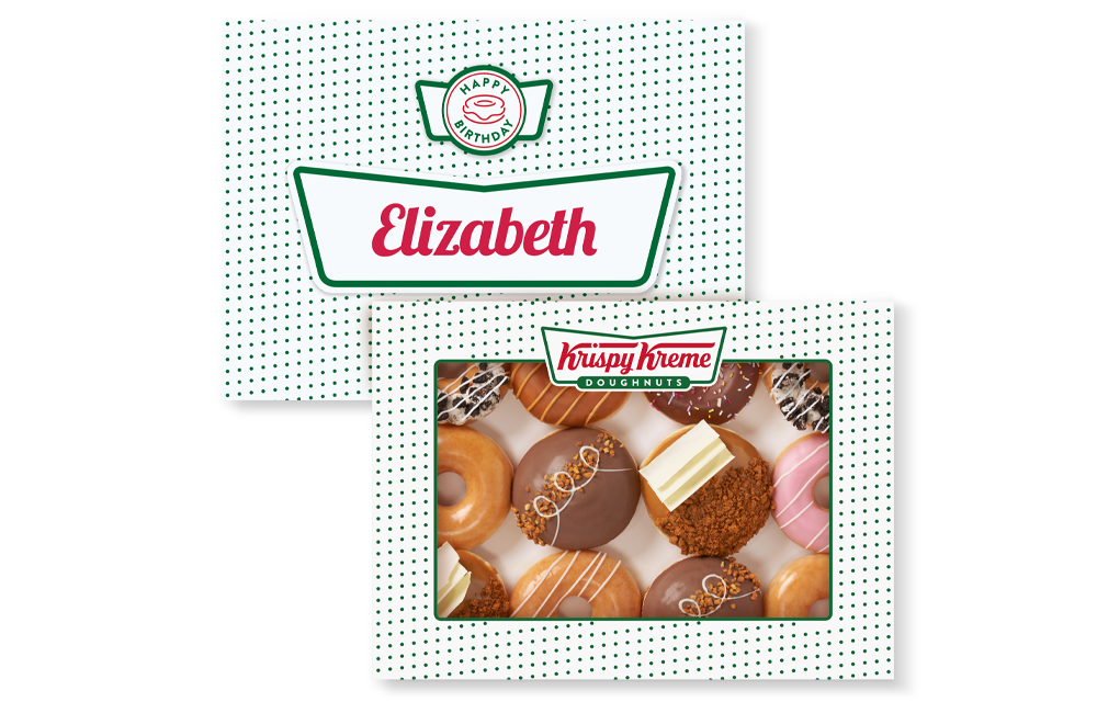 Personalised Happy Birthday Box Favourites Dozen