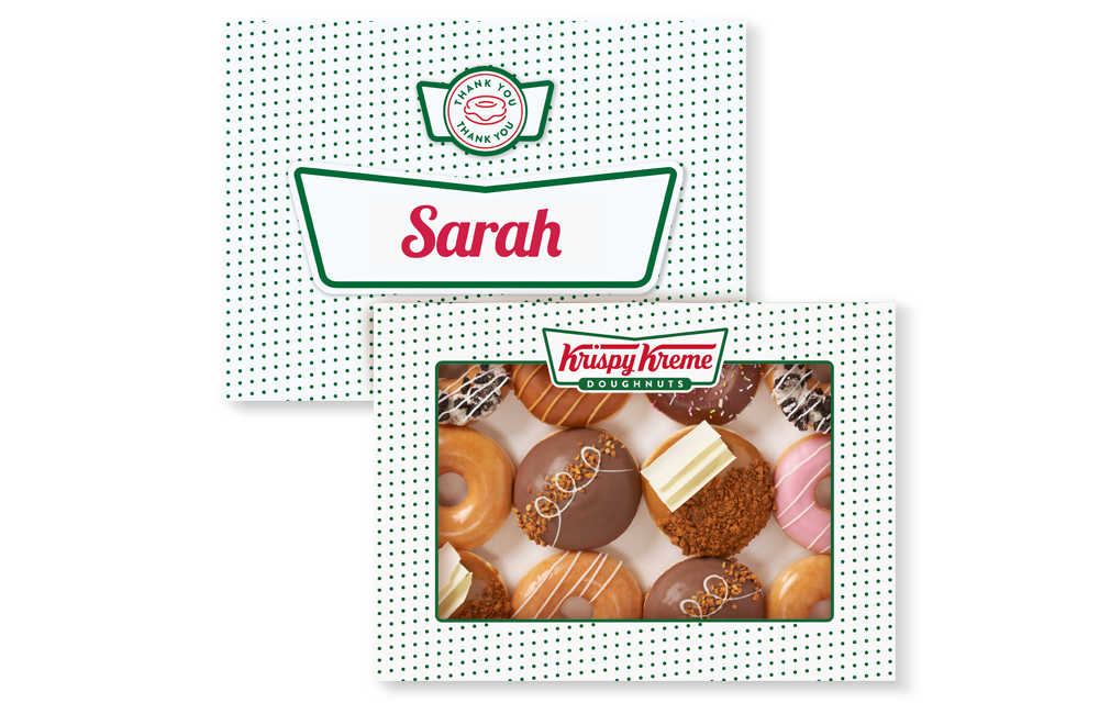 Personalised Thank You Box Favourites Dozen