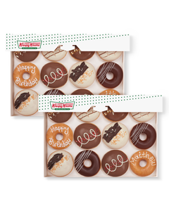 Krispy Kreme Birthday Chocolate Double Doughnut Dozen