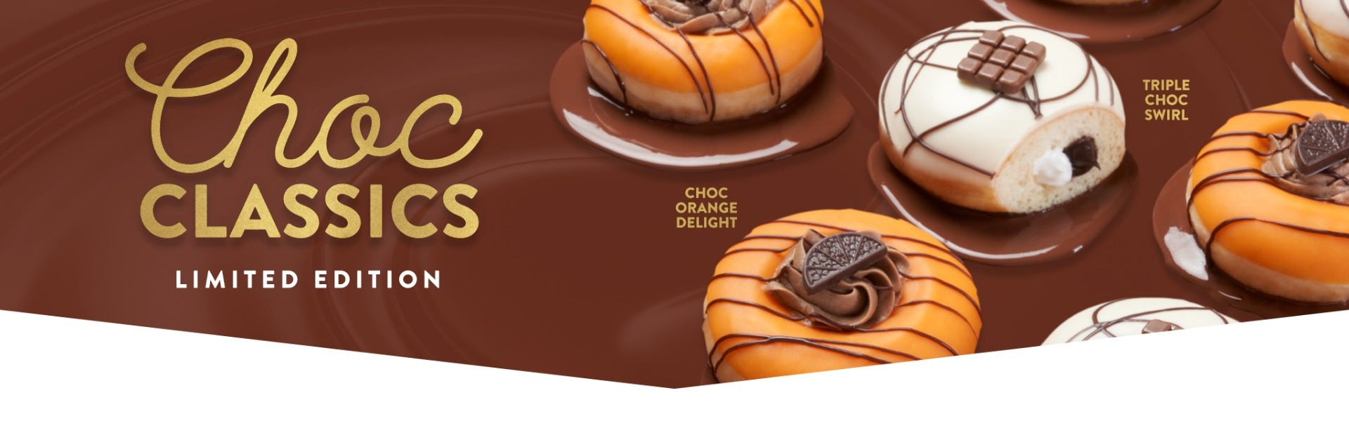 The sweetest doughnut for any chocolate lover Krispy Kreme Limited Edition Chocolate Classics doughnuts, brand new for November