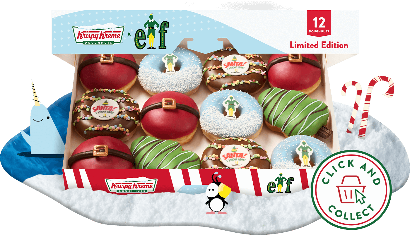 Krispy Kreme Christmas doughnuts