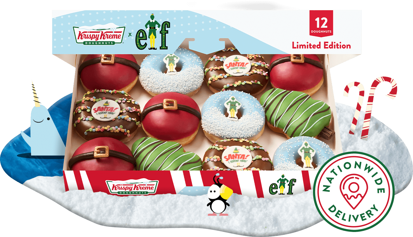 Krispy Kreme Christmas doughnuts