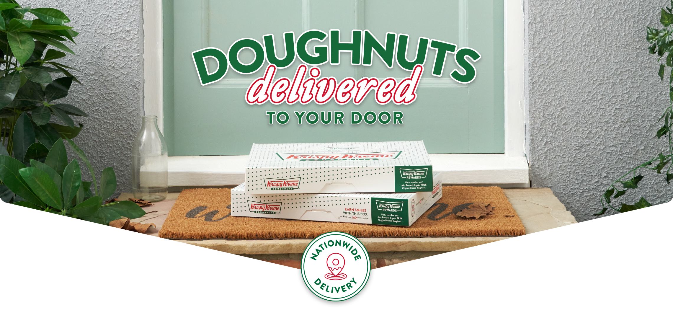 Get your favourite Krispy Kreme doughnuts delivered to your door Krispy Kreme doughnuts delivered