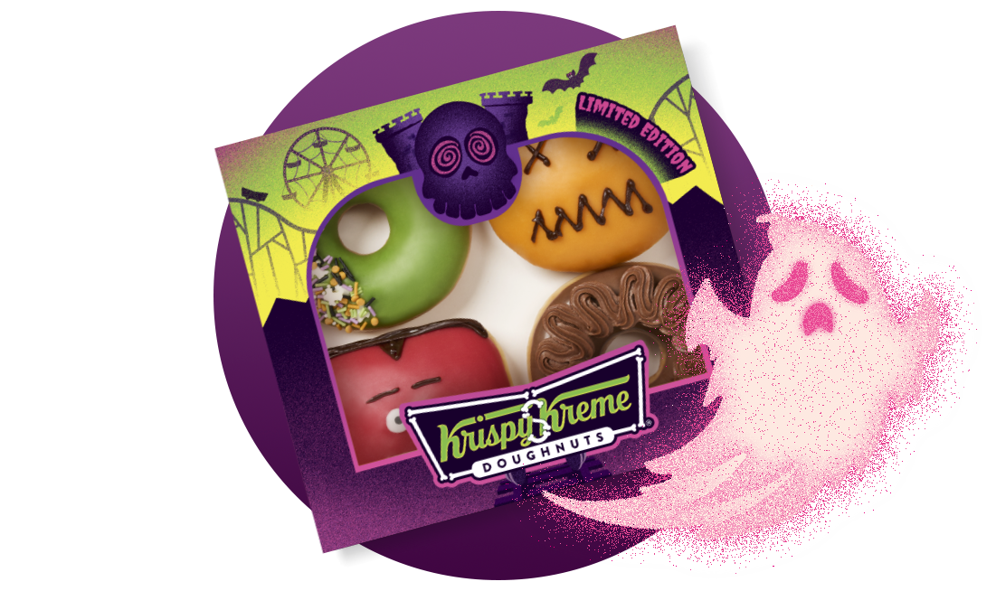 Krispy Kreme Halloween Doughnut Box Krispy Kreme Halloween Doughnut Box-Nationwide Delivery