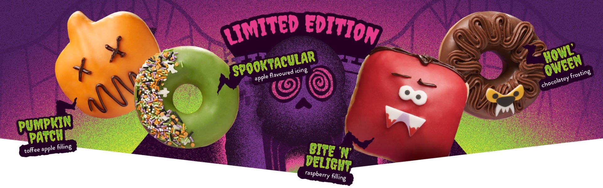 Krispy Kreme Limited Edition Halloween Doughnuts 2023 Krispy Kreme Limited Edition Halloween Doughnuts 2023-Available for Nationwide Delivery